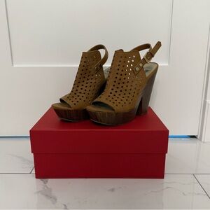 G by Guess Platform Wedge Sandals